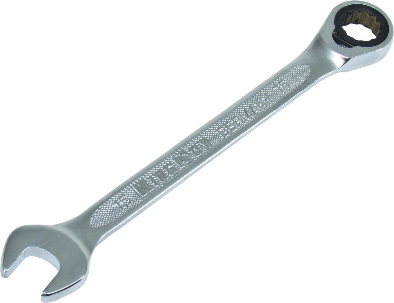 Ключ рожково-накидной KING ROY с трещоткой 15 мм