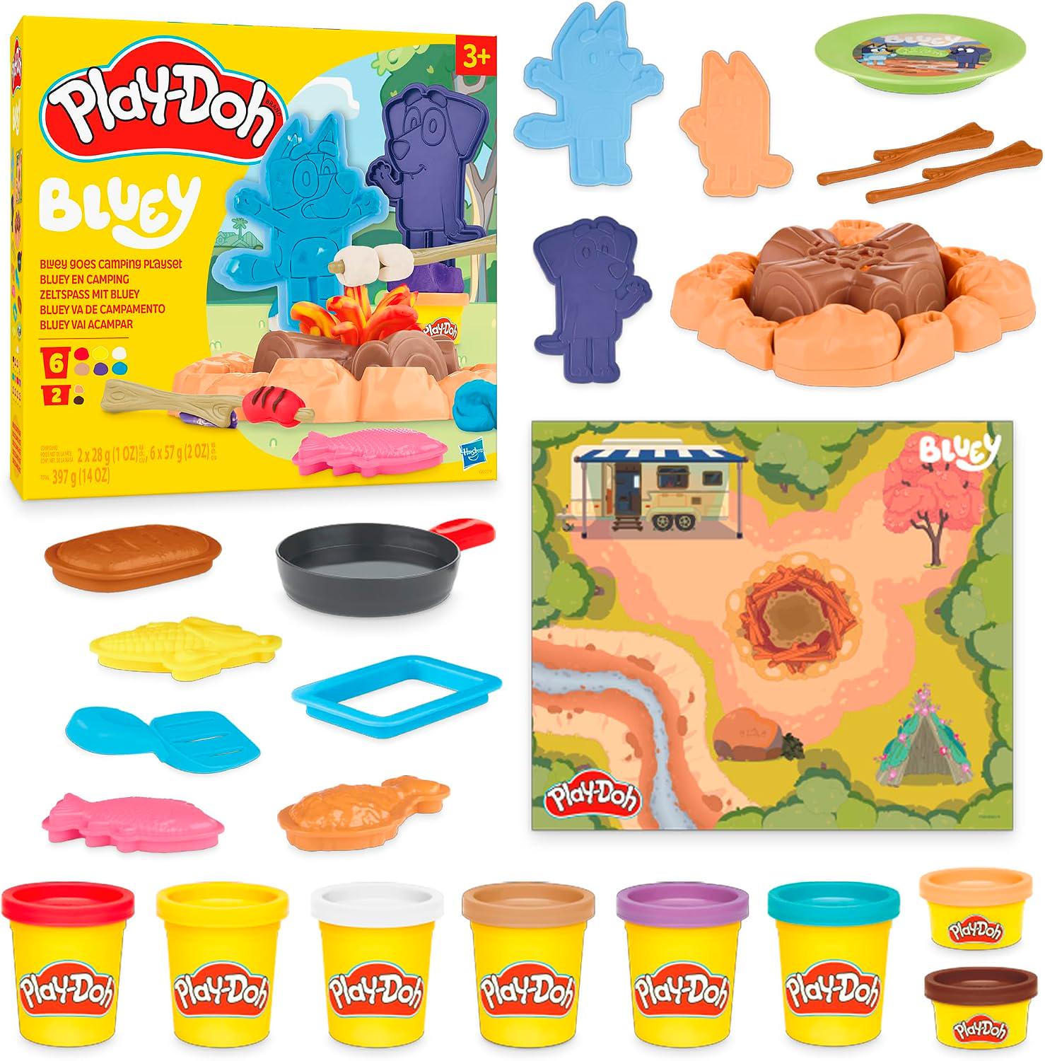 Набір для ліплення Hasbro Play-Doh Bluey Блуї Кемпінг (G0229)