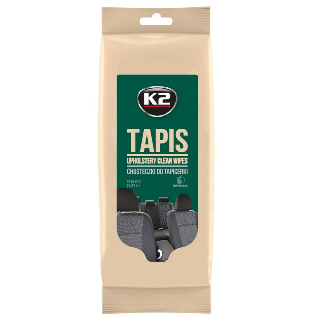 Вологі серветки K2 Tapis Wipes для очищення текстилю