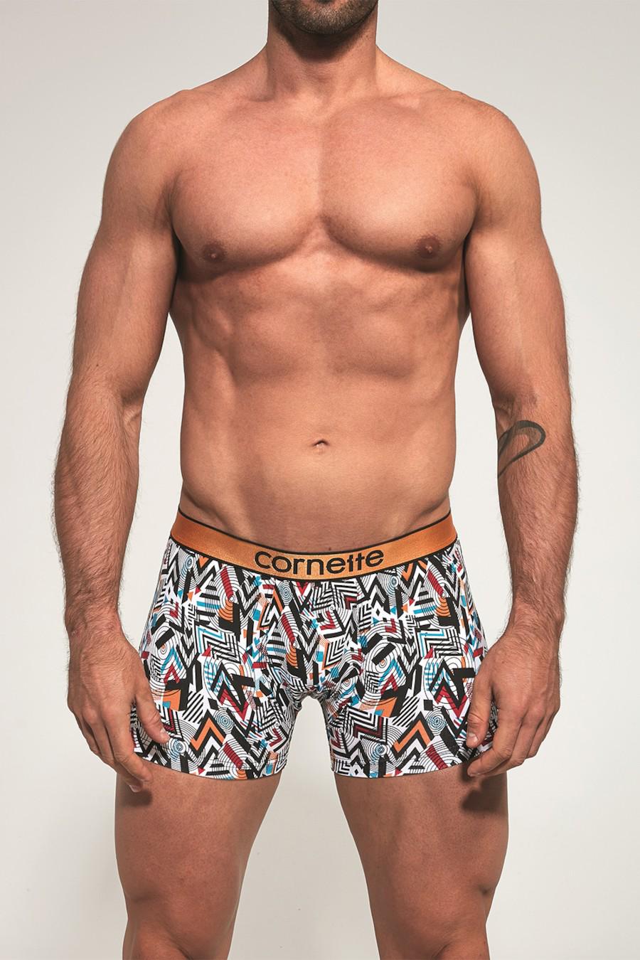 Трусы боксеры Cornette р. 52/XL Графитово-оранжевый (68416)