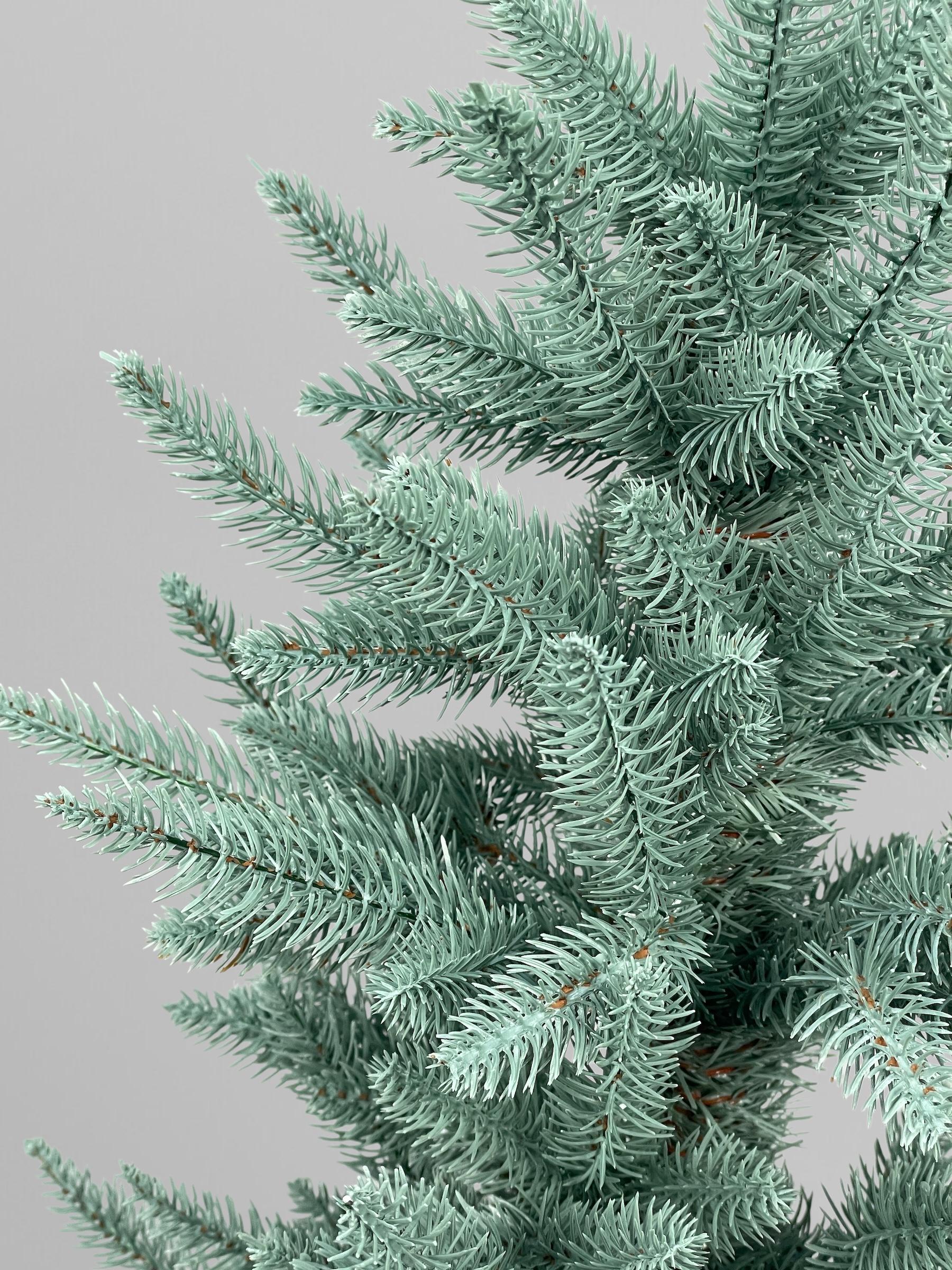 Искусственная елка литая Classic в горшке с мешковиной 70 см Голубой (Н01012) - фото 4 Искусственная елка литая Classic в горшке с мешковиной 70 см Голубой (Н01012) - фото 4