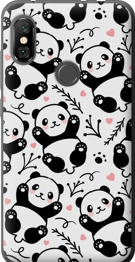 Чохол на Xiaomi Redmi Note 6 Pro Панди (4318u-1551-42517)