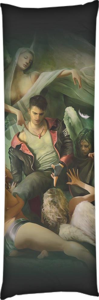 Подушка дакимакура Devil May Cry 1 60x180 см (14106031)
