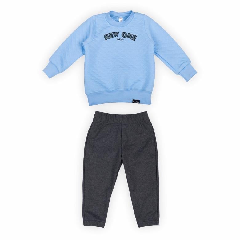 Костюм дитячий для хлопчика Gabbi KS-24-14 98 см Блакитний/Антрацитовий (13908)