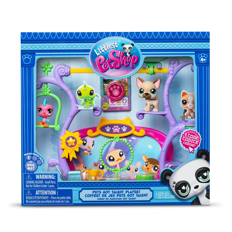 Ігровий набір LITTLEST PET SHOP ШОУ ТАЛАНТІВ 2 фігурки/сцена/аксесуари (22164)