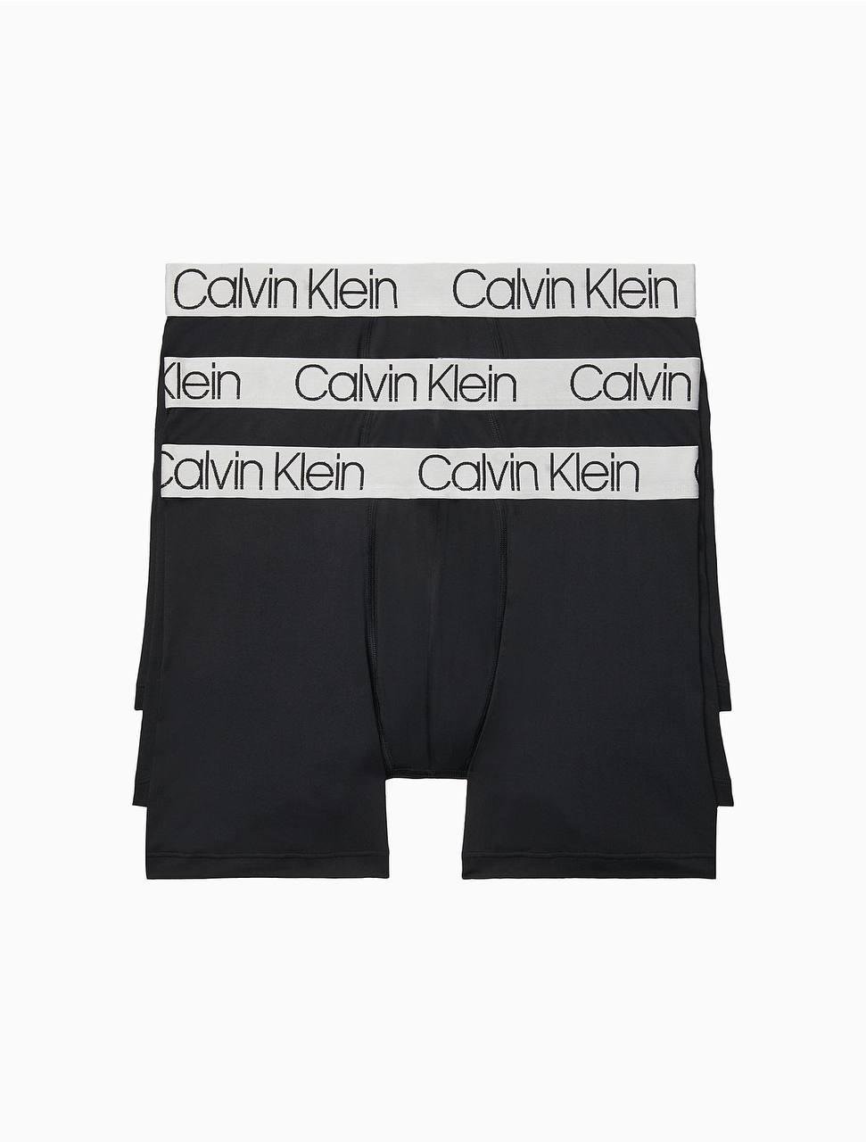 Набор трусов боксеры Calvin Klein M 3 шт. Черный (CK-019)