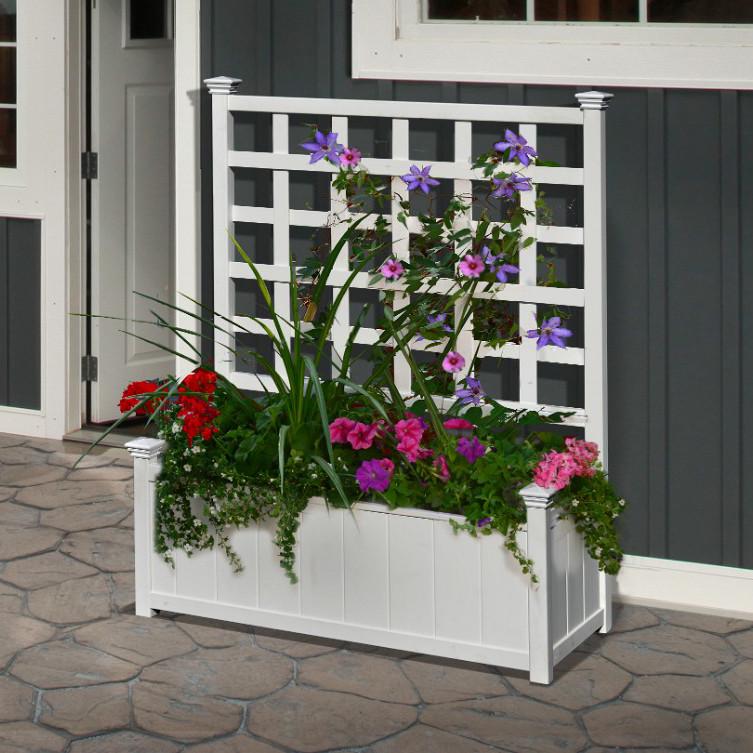 Кашпо со шпалерой из дерева Трашиганг Зефир (КШР-000620)