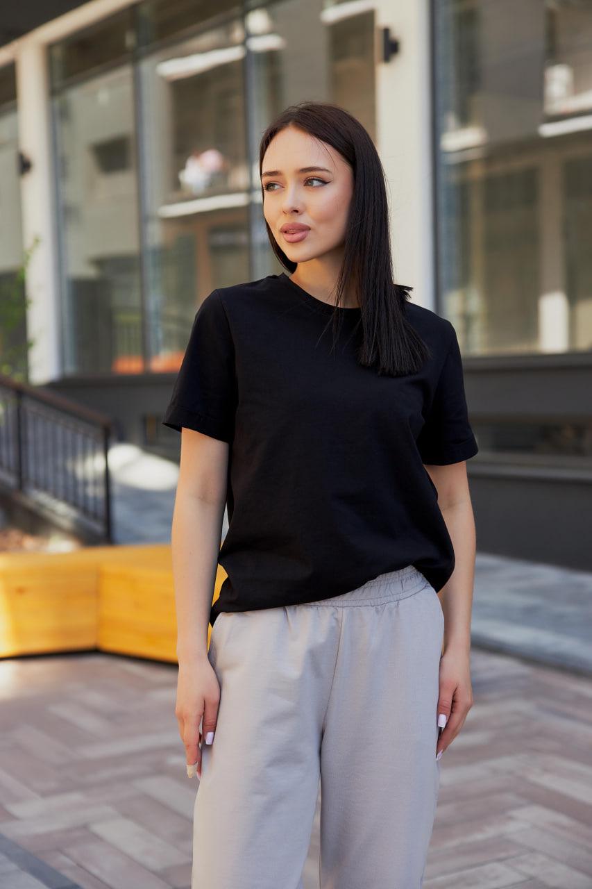 Футболка женская М152 XL Черный (87-1-63)