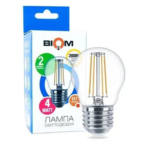 LED-лампа Biom FILAMENT FL-301 G45 4W E27 2800K (29177006)
