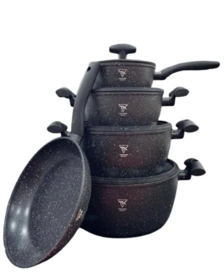Набор посуды Top Kitchen с гранитным покрытием 5 пр. Черный (TК00098-2)