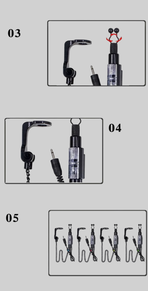 Набір свінгерів Coonor з підключенням до сигналізатора в кейсі 4 шт. (1771924554) - фото 3 Набір свінгерів Coonor з підключенням до сигналізатора в кейсі 4 шт. (1771924554) - фото 3
