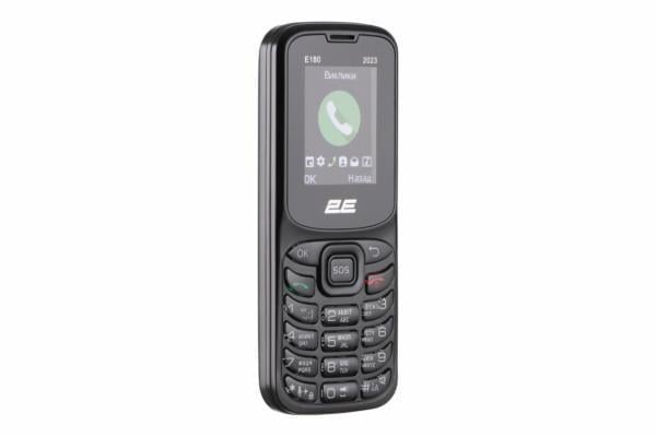 Кнопковий телефон 2E E180 2023 2 SIM Чорний (2081979333)