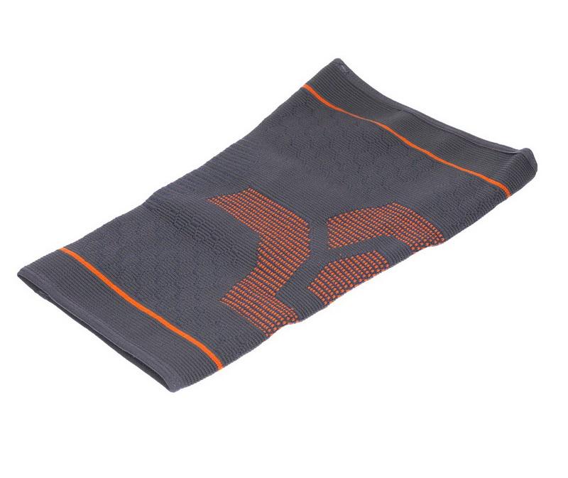Наколінник бандаж еластичний Zelart SIBOTE ST-950 L-XL 1 шт. Сірий/Помаранчевий (DR004295) - фото 3