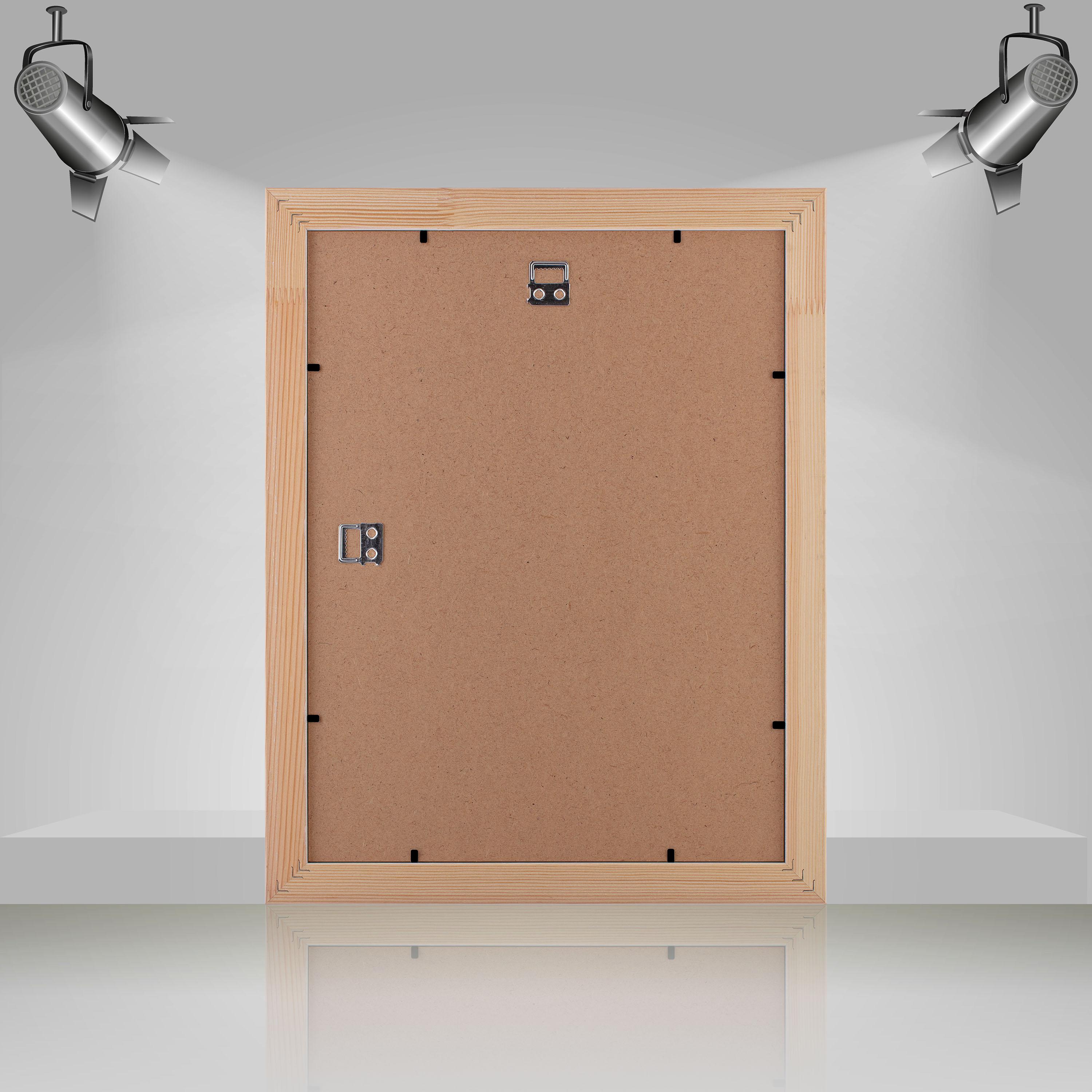 Фоторамка деревянная EmojiFrame 30х40 см AH3322-02 пластиковое стекло 0,8 мм Фиолетовый - фото 4