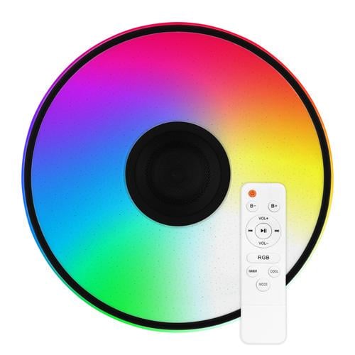 Светильник светодиодный Biom SMART SML-R27-80-M-FRGB музыкальный с дистанционным управлением 3000-6000K+ FULL RGB 80 Вт BT APP Светильник светодиодный Biom SMART SML-R27-80-M-FRGB музыкальный с дистанционным управлением 3000-6000K+ FULL RGB 80 Вт BT APP