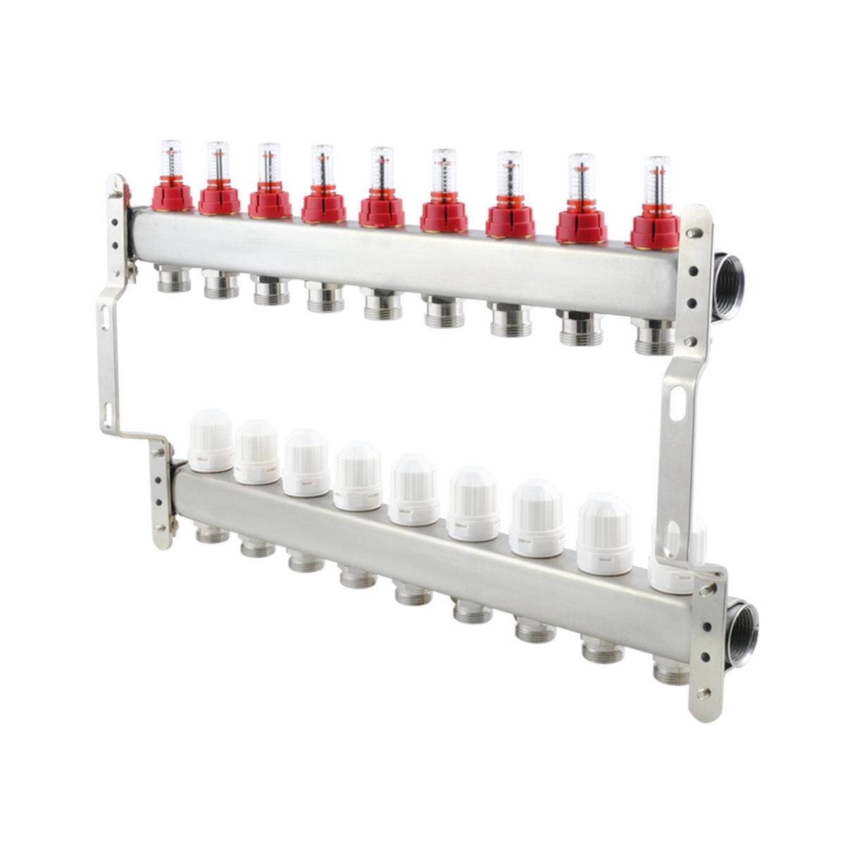 Коллектор Polmark 1x3/4 9 выходов PBMF109 - фото 3 Коллектор Polmark 1x3/4 9 выходов PBMF109 - фото 3