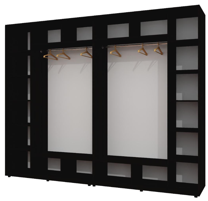 Корпус шкафа-купе Алекса ШК-02 300х60х220 см Антрацитовый Корпус шкафа-купе Алекса ШК-02 300х60х220 см Антрацитовый