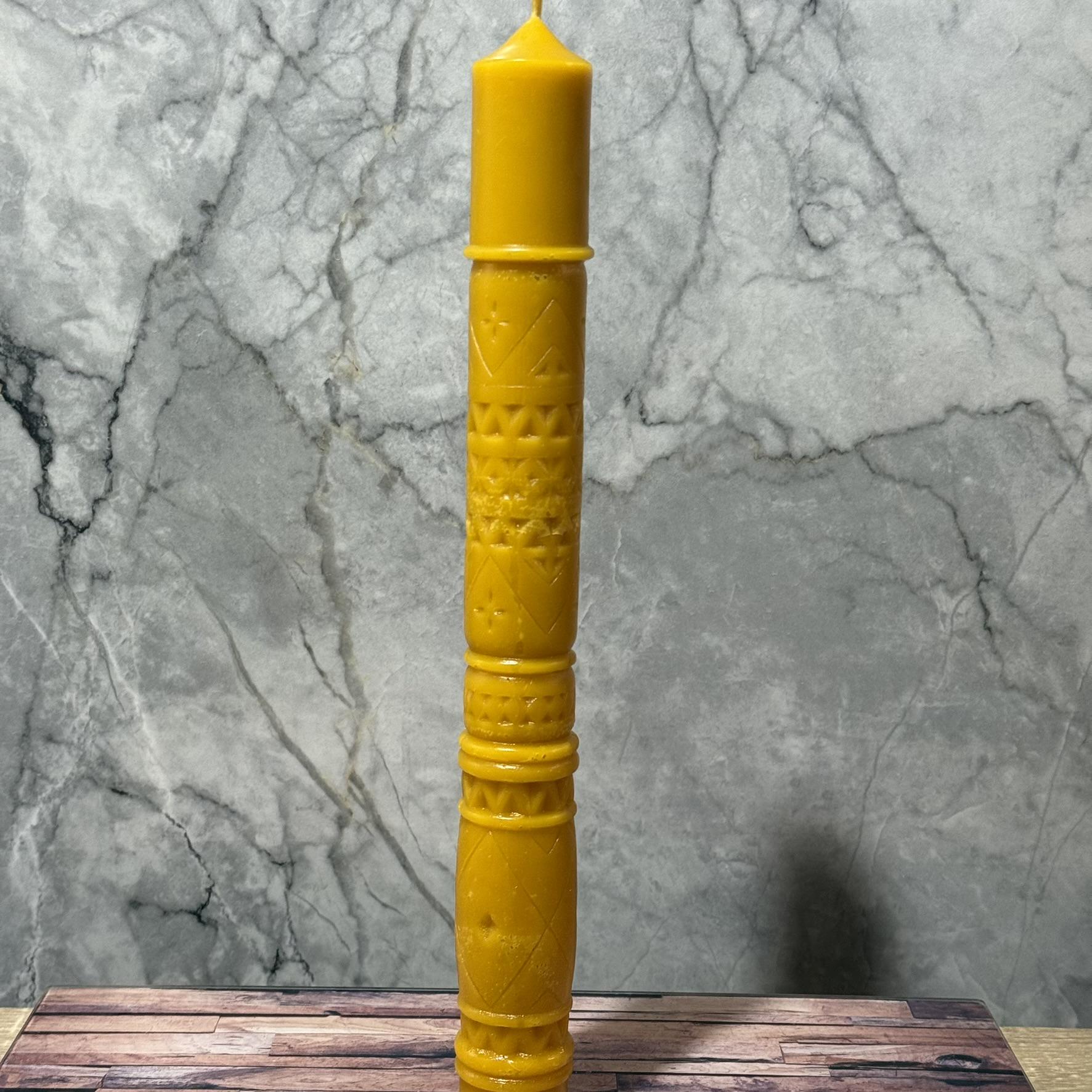 Свічка воскова Стрітенська Гуцульська велика 34 см (2490011027)