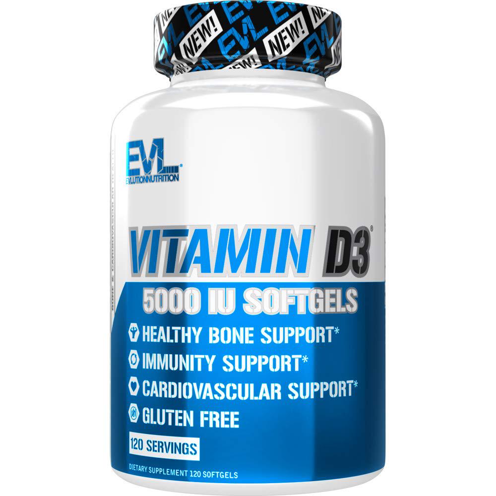 Витамины Evlution Nutrition Vitamin D3 5000 IU 120 Softgels (00000038286)
