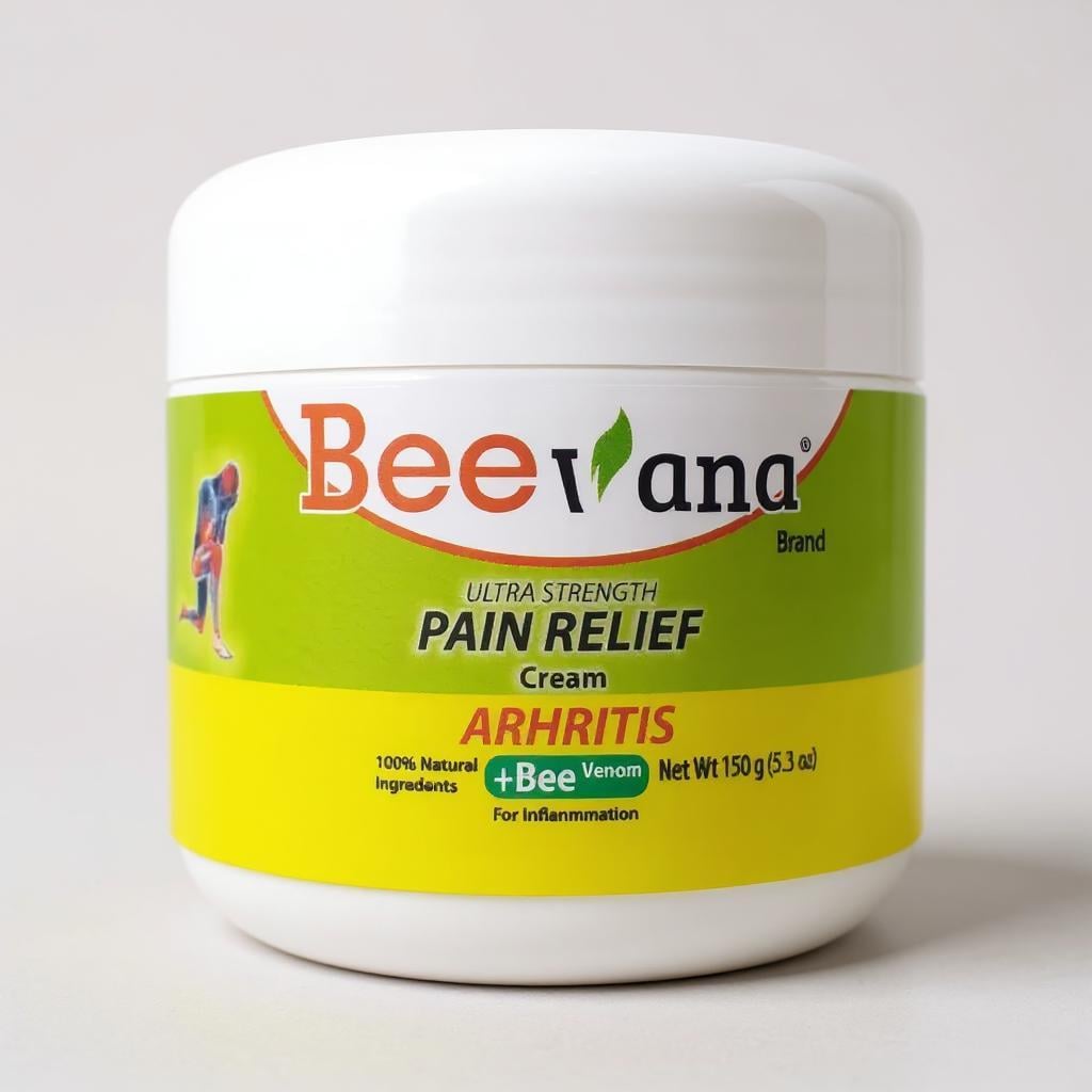Крем для суставов Beevana Bee Venom мазь с пчелиным ядом с коллагеном при болях в суставах 150 г