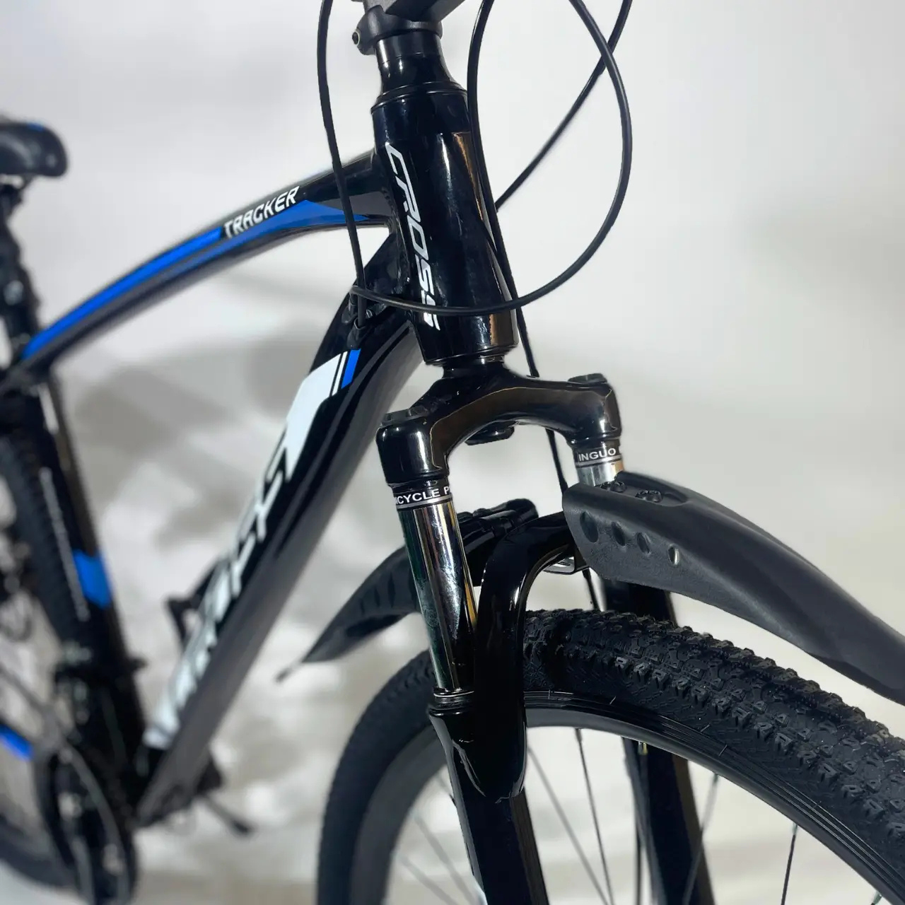 Велосипед CrossBike 26" Tracker 2025 Рама 17" Black/Blue - фото 4