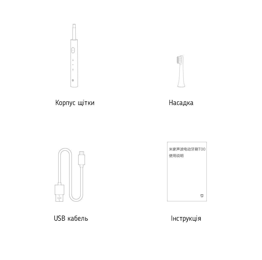 Зубна щітка електрична ультразвукова Mijia Sonic Mi Electric Toothbrush T100 MES603 NUN4097CN Pink - фото 2