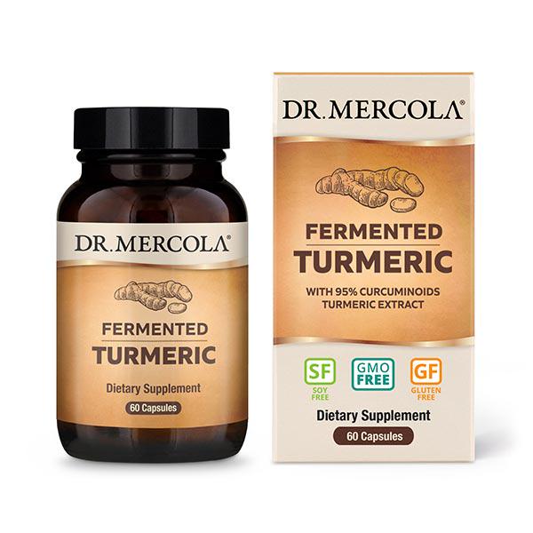 Натуральна добавка Dr. Mercola Fermented Turmeric 60 капс. (7106)