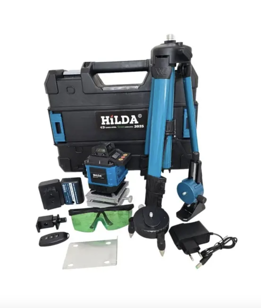 Лазерный уровень с жк-экраном HiLDA 4D 16 линий (29319278)