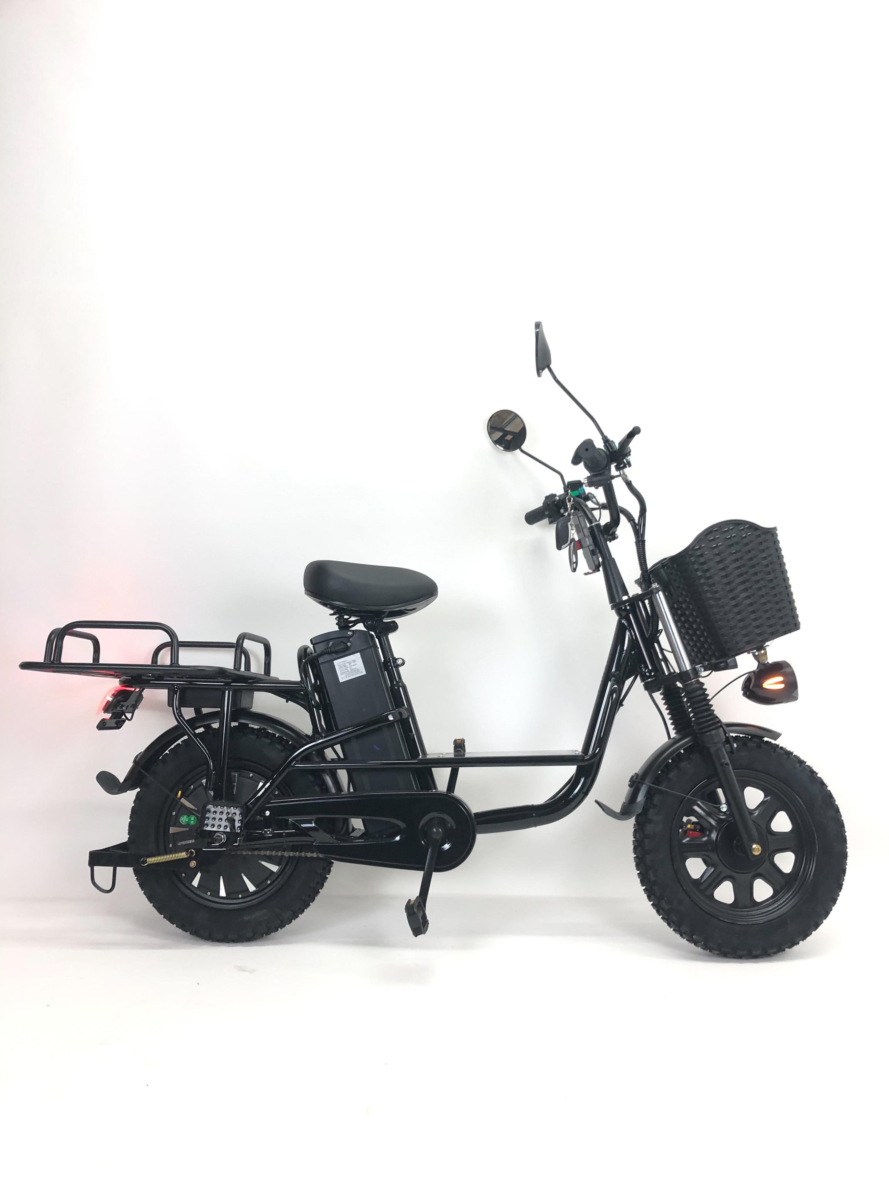 Электровелосипед Minako Monster с усиленным багажником 1000W 60V 26Ah с PASS-системой и корзиной