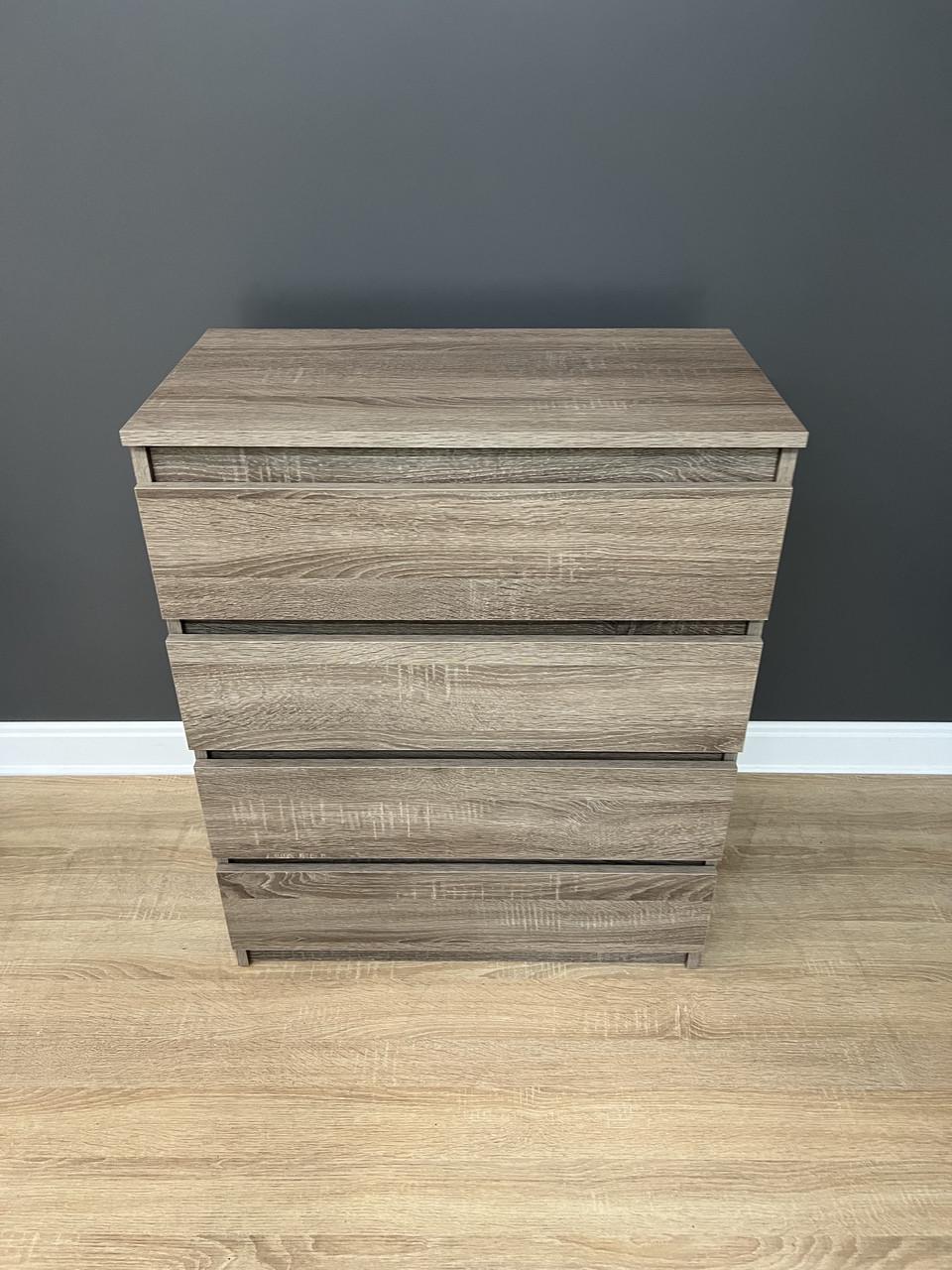 Комод Кватро 4 шухляди 700х860х380 мм Дуб сонома трюфель - фото 2 Комод Кватро 4 шухляди 700х860х380 мм Дуб сонома трюфель - фото 2