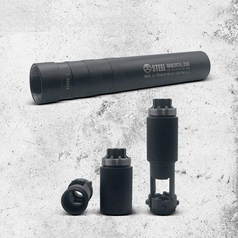 Глушитель Steel IMMORTAL DSR ДЛЯ СВД 7.62Х54 R (29051322) - фото 4 Глушитель Steel IMMORTAL DSR ДЛЯ СВД 7.62Х54 R (29051322) - фото 4
