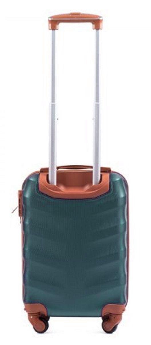 Чемодан пластиковый WINGS 402 микро Темно-зелений (Wp00455) - фото 3 Чемодан пластиковый WINGS 402 микро Темно-зелений (Wp00455) - фото 3