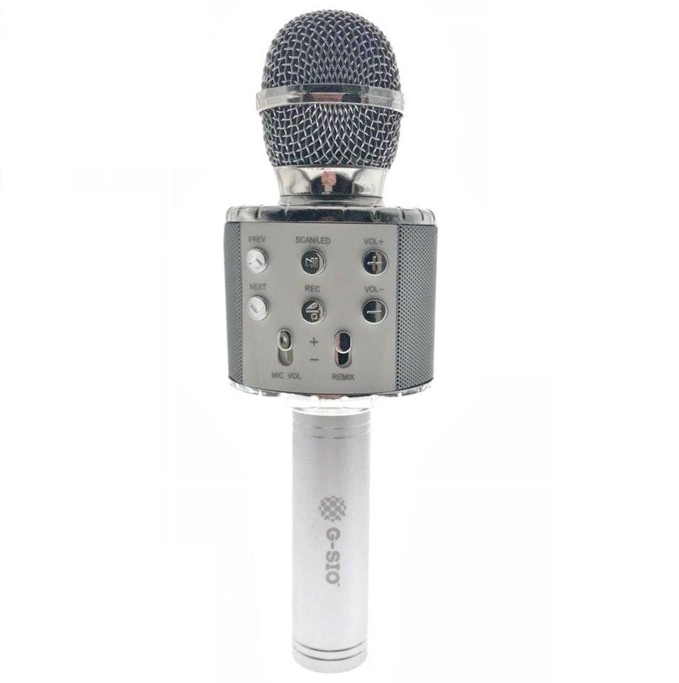 Микрофон для караоке с підключенням Bluetooth MK2L Silver Микрофон для караоке с підключенням Bluetooth MK2L Silver