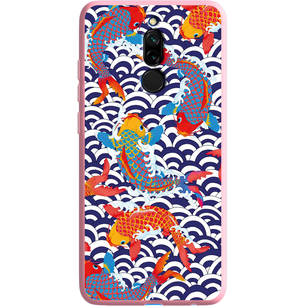 Чехол Boxface Xiaomi Redmi 8 Koi Fish Розовый силикон (38411-up2477-38676)