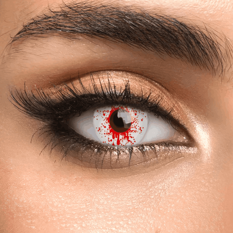Контактные линзы белые Elite Lens Выстрел +0,00 14,5 мм 2 шт. Белый (25906413)