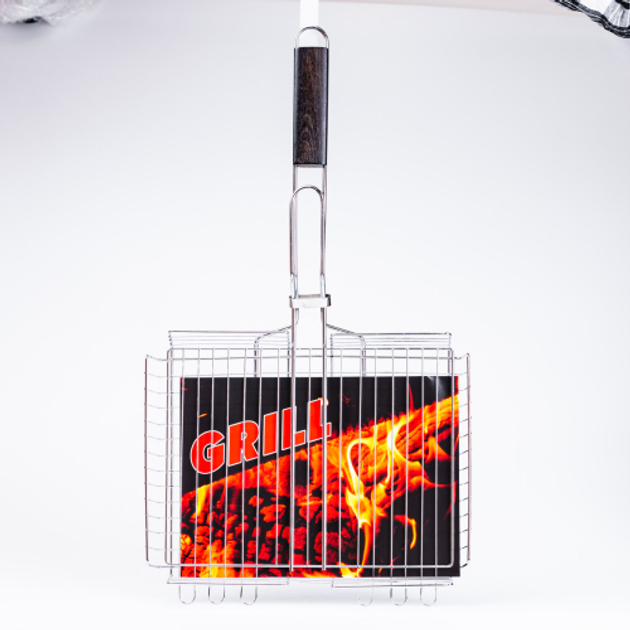 Решітка для гриля та барбекю GRILL глибока універсальна з накладкою прямокутна 42х31 см (HP458RESH) - фото 14 Решітка для гриля та барбекю GRILL глибока універсальна з накладкою прямокутна 42х31 см (HP458RESH) - фото 14