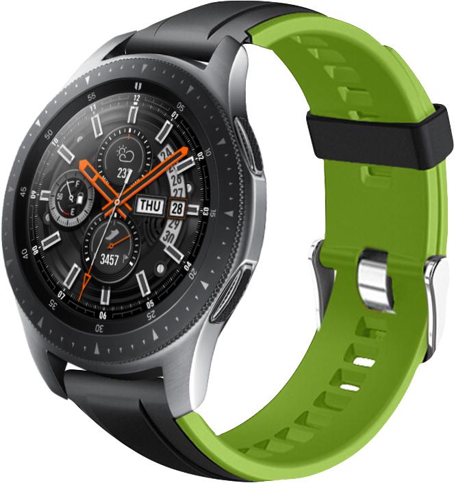 Ремешок Coholl для Galaxy Watch 46 мм 22 мм Black/Green (16264)
