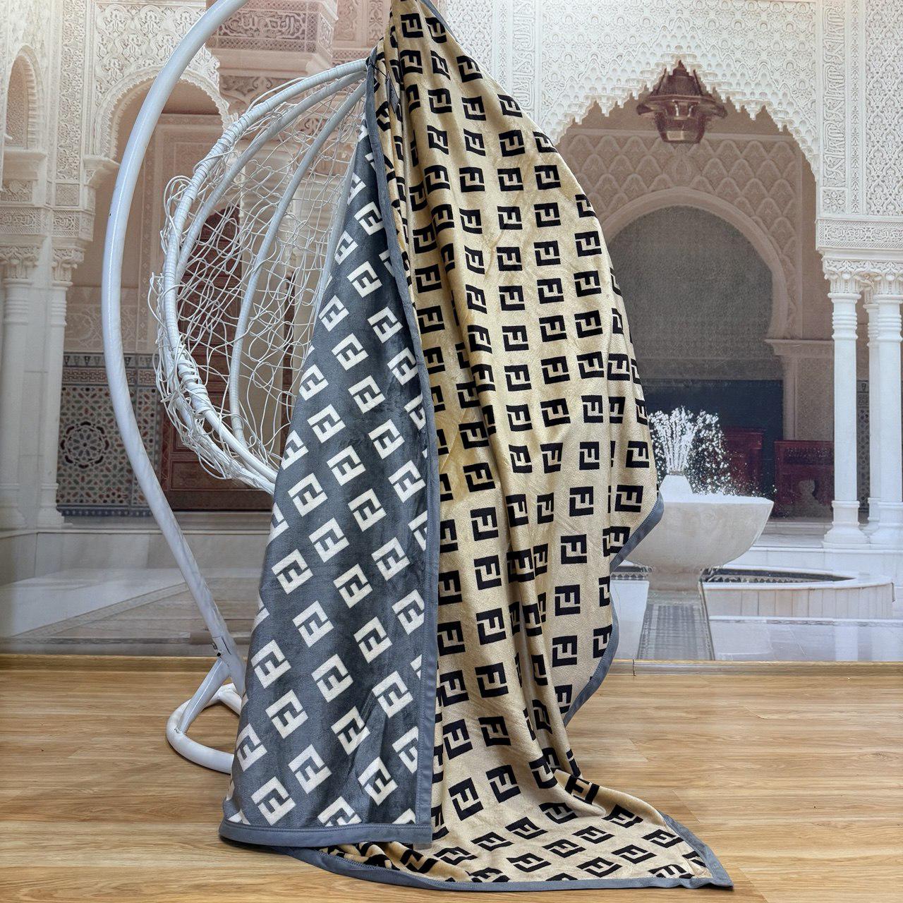 Плед-покрывало двустороннее Koloco Велюр 150x200 см Разноцветный (07-107-10) - фото 2