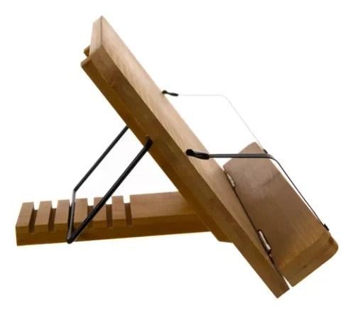 Подставка бамбуковая для ноутбуков/планшетов и книг 28х21х18,5 см Коричневый - фото 5 Подставка бамбуковая для ноутбуков/планшетов и книг 28х21х18,5 см Коричневый - фото 5