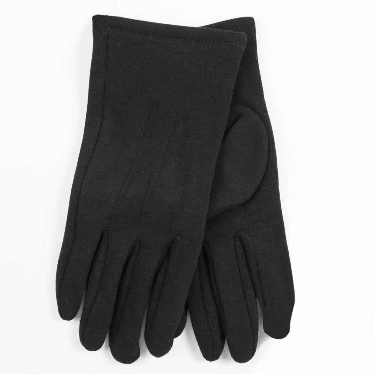 Мужские трикотажные перчатки с плюшевым утеплителем №17-4-10 размер универсальный Черный (DR007711)