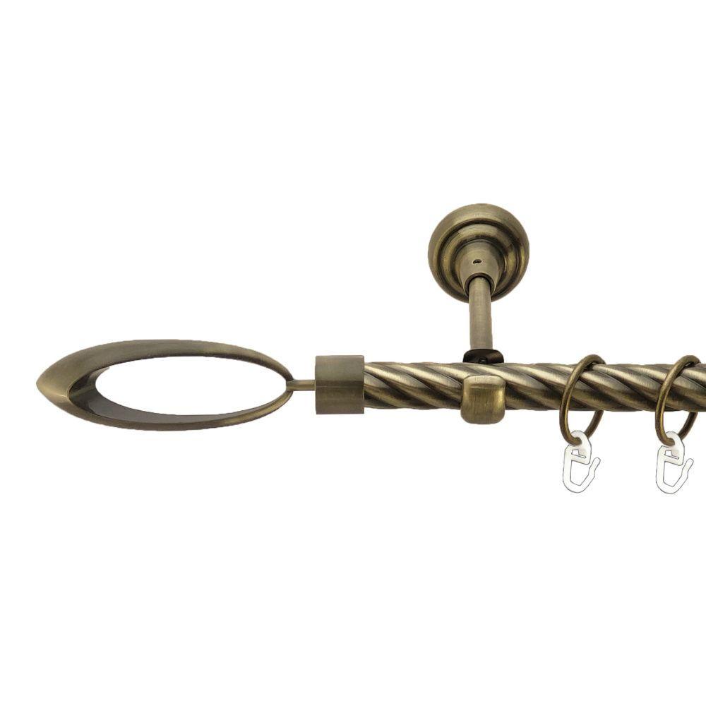 Карниз Orvit Венеция однорядный скрученный 19 мм 240 см Антик (00-00017135)