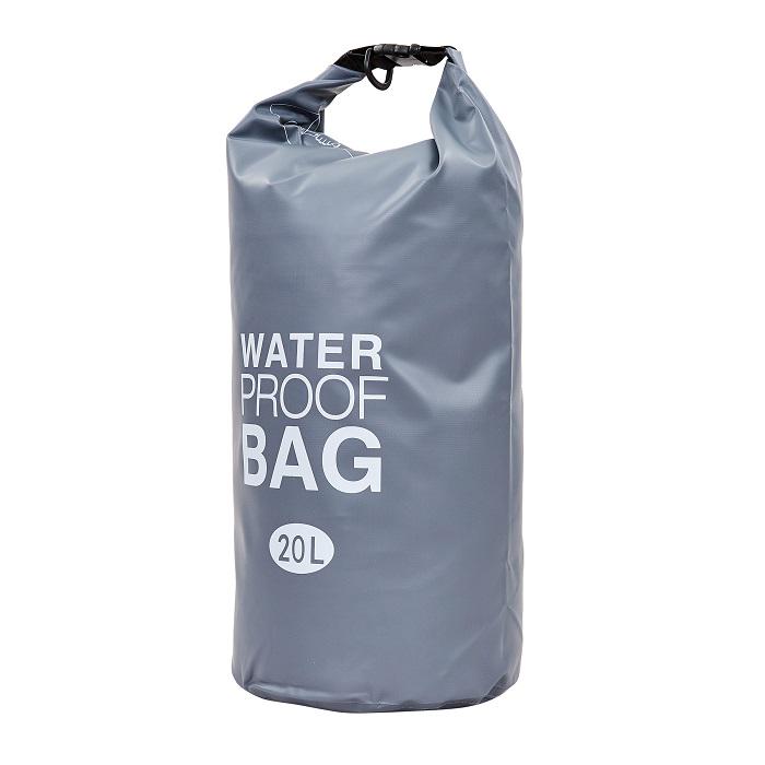 Гермомішок водонепроникний Waterproof Bag 20 л Сірий
