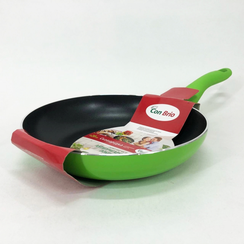 Сковорода Con Brio CB-2014 антипригарное покрытие Pfluon 20 см Green (tf5170) - фото 10 Сковорода Con Brio CB-2014 антипригарное покрытие Pfluon 20 см Green (tf5170) - фото 10