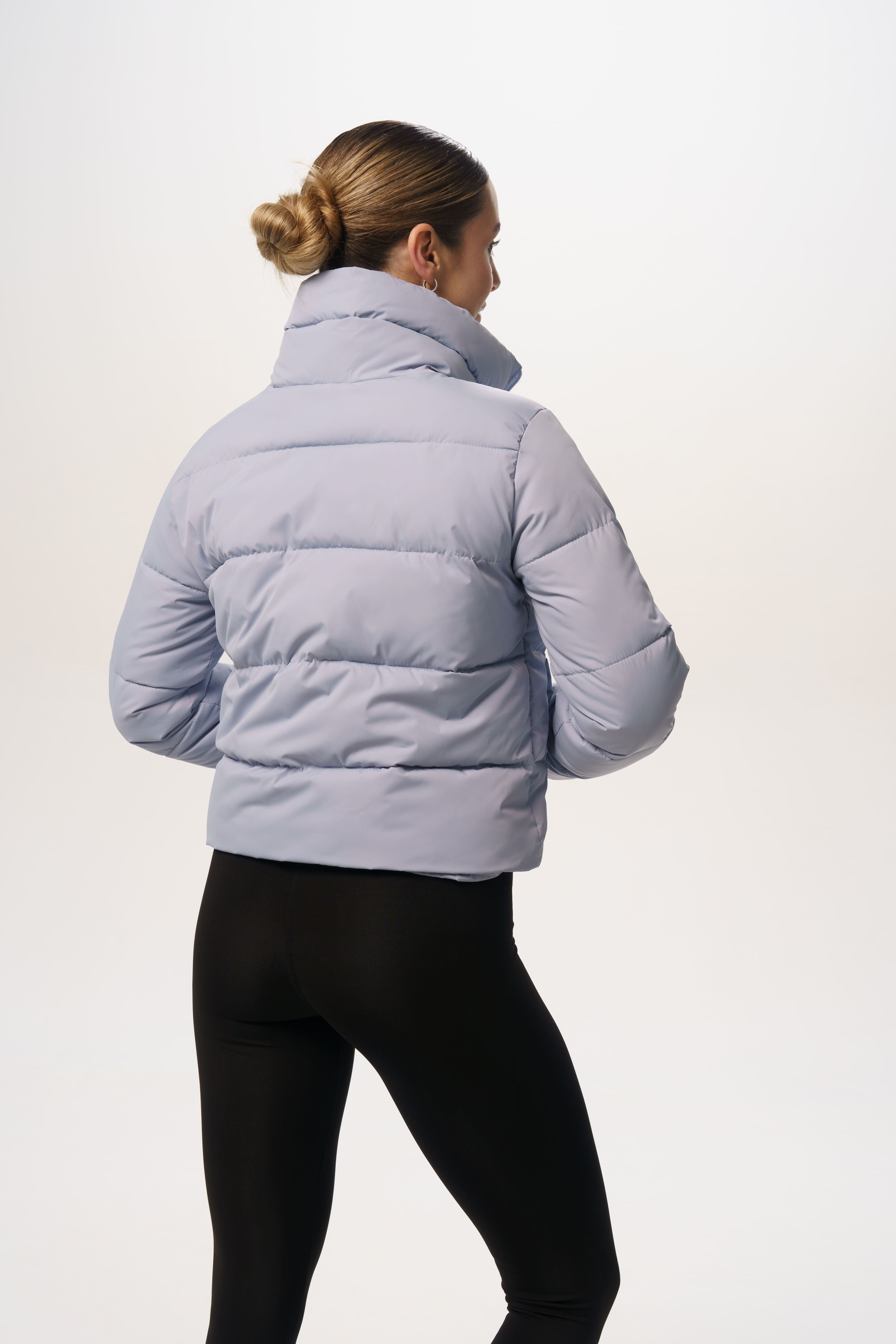 Пуховик женский Intruder Bubble M/L Голубой (1868555982/M-L) - фото 3