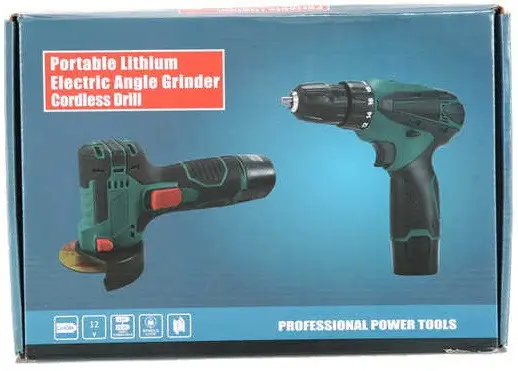 Набір інструментів акумуляторний шурупокрут/болгарка 2 АКБ/12V (30407490) - фото 9