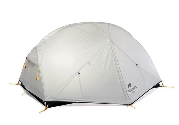 Палатка двухмесная с футпринтом Naturehike Mongar NH17T007-M 20D 210x100 см Grey (6927595708071)