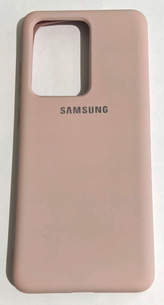 Силіконовий чохол Silicone Case для Samsung G988/S20 Ultra персиковий