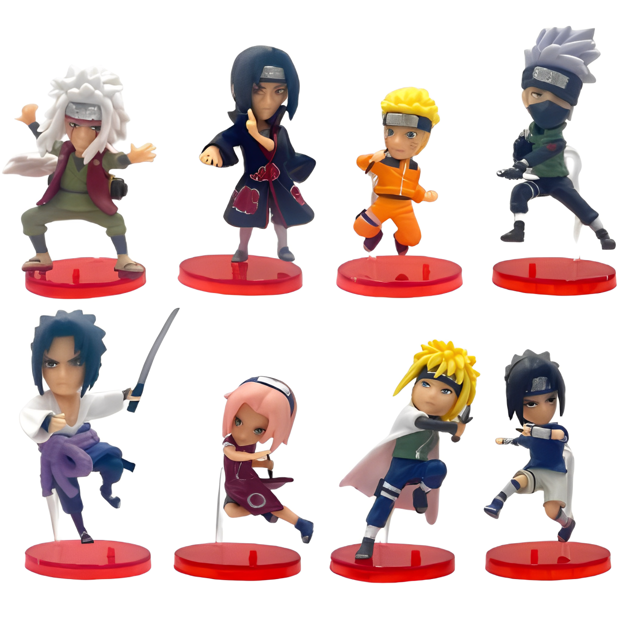 Набор фигурок Наруто 8в1 с подставкой 6-7 см (RBN8IN1240427) Набор фигурок Наруто 8в1 с подставкой 6-7 см (RBN8IN1240427)