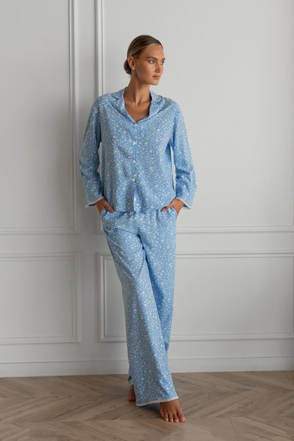 Пижама кружевная Forli с брюками M/L Felicity (VS0075-04-69_M/L) - фото 2 Пижама кружевная Forli с брюками M/L Felicity (VS0075-04-69_M/L) - фото 2