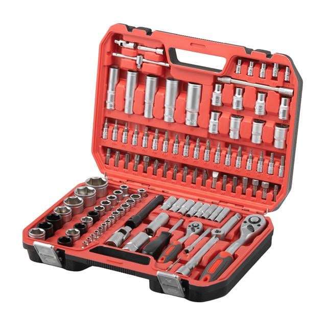 Набор инструментов Intertool ET-9110 IMPACT Cr-V 1/2" 1/4" с удлинителем 125 мм 111 ед. (3044327030)